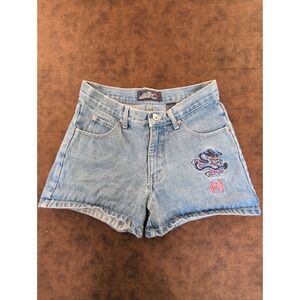 Vintage Lazer Jeans Vintage Dragon Embroidery Denim Skater Shorts Lt Wash Sz 7